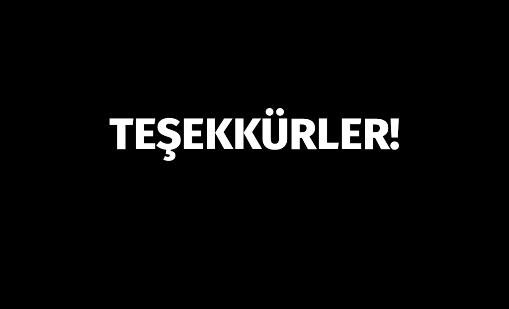 tesekkurler